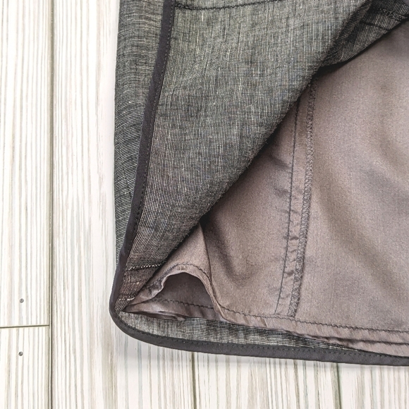 Narciso Rodriguez Scoop Neck Wool and Linen Midi Dress in Gray and Black Size 4 - Picture 9 of 11